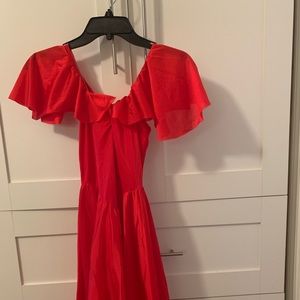 Wolff-Fording Red Modern/Jazz Dress
